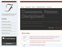 Tablet Screenshot of frankfunds.com